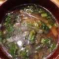 ☆真冬☆'s cooksnap of when they made 香ばしい大根葉のおみそ汁.