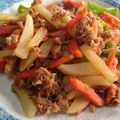 まるるンるン's cooksnap of when they made 豚肉とじゃがいものきんぴら煮.