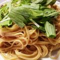 MYCO１１２'s cooksnap of when they made ツナと水菜の和風スパゲティ.