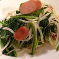 76naru's cooksnap of when they made ほうれん草とベーコンのレモン醤油炒め♪.