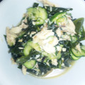 あまなつ０１４１'s cooksnap of when they made アジとキュウリとワカメの酢の物。.