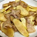 まじょれーぬ's cooksnap of when they made まこもたけと豚肉の焼き肉のたれ味炒めもの.