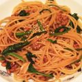 ★☆な☆★'s cooksnap of when they made ニンニク、ほうれん草と納豆のパスタ.
