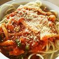 あまいこびと's cooksnap of when they made ミートソース スパゲティ.