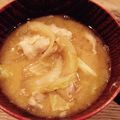 おぶたさま★'s cooksnap of when they made 即席！豚汁風味噌汁♪(´ε｀ ).