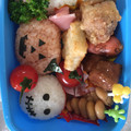ハートキラリン's cooksnap of when they made ハロウィンのお弁当☆黒猫ちゃんとガイコツ.