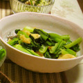 時花菜's cooksnap of when they made 簡単^^小松菜と油あげ炒め.