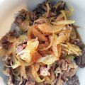 akiko13's cooksnap of when they made 簡単☆一人暮らし女子の牛丼.