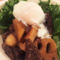 ムラララ's cooksnap of when they made ■牛すじ肉と根菜の赤ワイン味噌煮込み■.