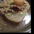 Butaco3's cooksnap of when they made 簡単‼︎大根と鶏ひき肉の味噌煮.