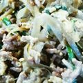 kayochi516's cooksnap of when they made ☆ほっとするおかず☆豚挽肉＆ごぼう炒め♪.