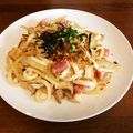 ハラペコリータ's cooksnap of when they made 玉ねぎ＆クリームチーズの和風パスタ☆.