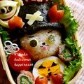 ruruchirin's cooksnap of when they made ハロウィン＊キャラ弁*チョッパー.