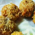pekorinn's cooksnap of when they made 豚肉チーズのコロコロ揚げ 素麺衣で♡.