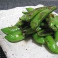 kaiko子's cooksnap of when they made スナップえんどうのおかか醤油炒め.
