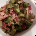 ぽんつ♪'s cooksnap of when they made うりずん（四角豆）のベーコン炒め.