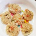 ﾊﾟｲﾅﾎﾟｰ's cooksnap of when they made 離乳食後期☆簡単レンジで豆腐ハンバーグ.