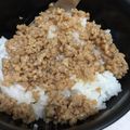 ちゃこちゃぁ's cooksnap of when they made チーズそぼろ丼.