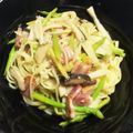 Christyna's cooksnap of when they made アスパラとベーコンでペペロンチーノ♪.