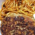 八重洲中央口's cooksnap of when they made ワンポットでナポリタンと煮込みハンバーグ.
