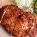 sachinchan's cooksnap of when they made ＊鶏ムネ肉の＊ジャンボチキンカツ＊.