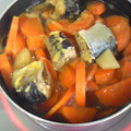 彩音ｍａｍａ's cooksnap of when they made 大根とさば水煮缶の煮物.