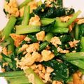 ＠ろむ's cooksnap of when they made 小松菜の卵炒め〜鮭フレーク入り〜.