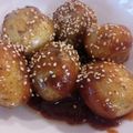 さいたまさと's cooksnap of when they made 新じゃがのほっこりごま味噌がらめ.