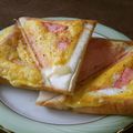 まっちぃなー's cooksnap of when they made ホットサンドメーカーでクロックムッシュ風.
