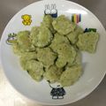 imigiko's cooksnap of when they made 離乳食後期〜フワフワ手掴み豆腐ハンバーグ.