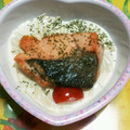 クックT9BFH1☆'s cooksnap of when they made 鮭のソテー☆きのこクリームソース.