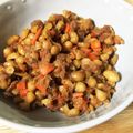 TandIYugo's cooksnap of when they made 給食ツナ大豆そぼろ♪白ご飯に♡.