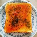 梨パフェ♪'s cooksnap of when they made バジルでイタリアンなトースト.