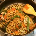 darvie's cooksnap of when they made 簡単もう１品！【副菜】蓮根と人参の金平.