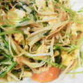 harmony930's cooksnap of when they made 豆苗、きのこ、たまごの炒めもの.