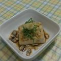 ラリー＆サラ's cooksnap of when they made チンしてできる!揚げ玉豆腐.