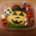 マンゴー1000's cooksnap of when they made ハロウィンオムライス弁当。.