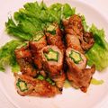 RINRI☆'s cooksnap of when they made 焼肉のタレでオクラの豚巻き.