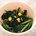 あーもこ's cooksnap of when they made ほうれん草とコーンのバター炒め.