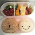 yuminga's cooksnap of when they made キャラ弁 こげぱん.