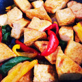 クックLUJX5K☆'s cooksnap of when they made 厚揚げとパプリカの甘辛炒め.