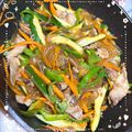 ちゃお's cooksnap of when they made チャプチェ 韓国春雨と野菜の炒め物.