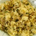 由芽15's cooksnap of when they made 我が家のスタミナキムチチャーハン♪.