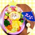 ☆Taffy☆'s cooksnap of when they made キャラ弁★黄色レインコートのジャッキー.