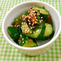 こじニャン's cooksnap of when they made 簡単☆たたき胡瓜の梅肉和え、小鉢つまみに.
