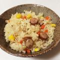 さくらMr87's cooksnap of when they made 簡単ピラフは炊飯器で!仕上げバターが命★.