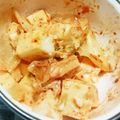 Lurutan's cooksnap of when they made 切って盛るだけ♪♪はんぺんキムチ.
