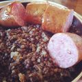 Bichette's cooksnap of when they made 燻製ソーセージとレンズ豆煮込み.