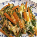 R♡Y's cooksnap of when they made 人参の葉の卵とじ.