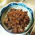 ぶっちゃん★'s cooksnap of when they made 牛肉の甘辛佃煮 ～生姜風味～.